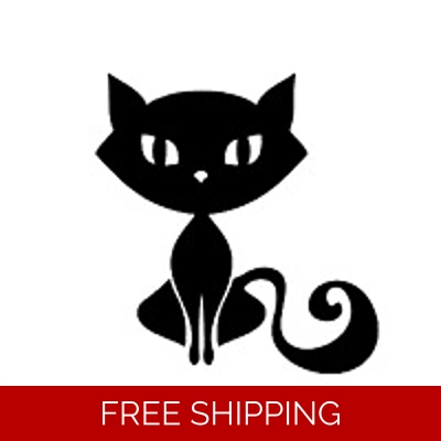 Pretty Sitting Cat Die Cut Vinyl Decal sticker Pretty Sitting Cat Die Cut Vinyl Decal sticker